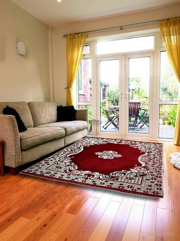 Shiv 4 ft  X 6 ft Cotton Carpet(Rectangle, Multicolor)