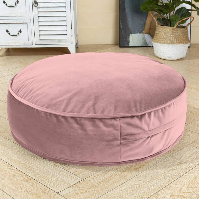 Hiputee Velvet Floor Sitting Chair Cushion Peach Floor Chair Price in