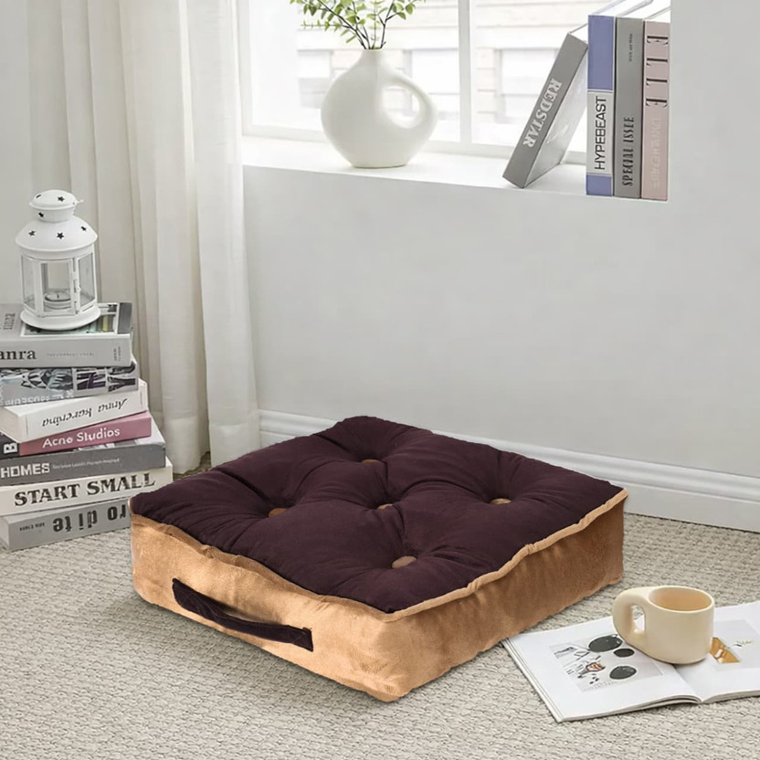 monarch monarch home art Monarch Home Art Floor Cushion Coffee Brown Floor Chair - Flipkart Deal