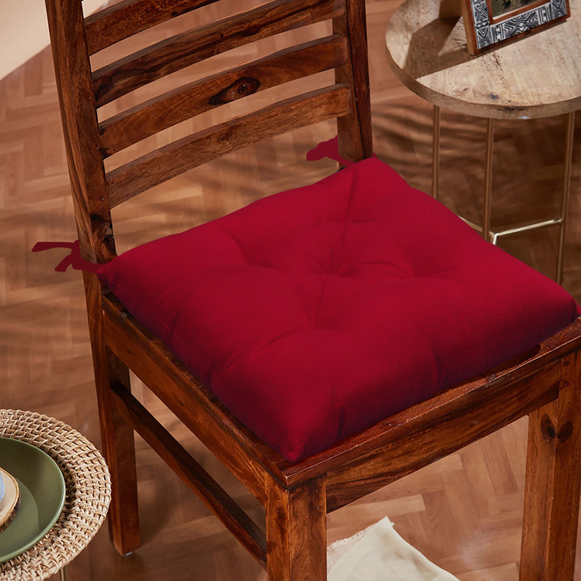 SumoFabric SumoFabric Buffy Chair Pads (Chair Cushions) Red Floor Chair - Flipkart Deal