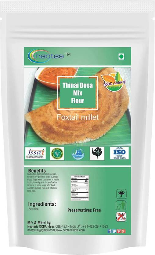 neotea Thinai Foxtail Millet Navane Kangni Dosa Mix Flour, 500G Price