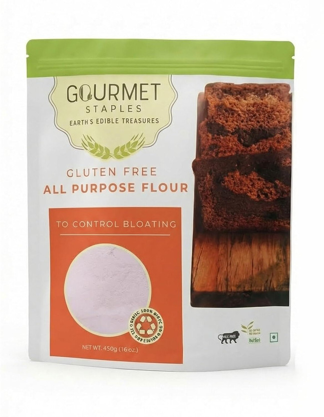 Gourmet Staples Gluten-Free All Purpose Flour - (Pack of 1), Perfect for All Baking & Roti Needs(900 g)