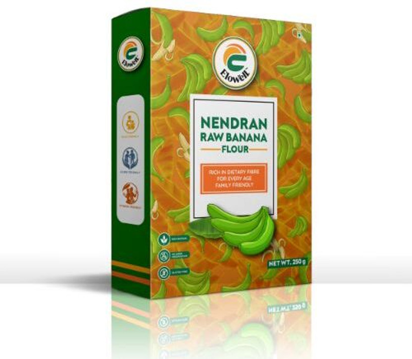 Elowell Raw Banana Powder for Cooking | Natural Green Banana Flour 250g(250 g)