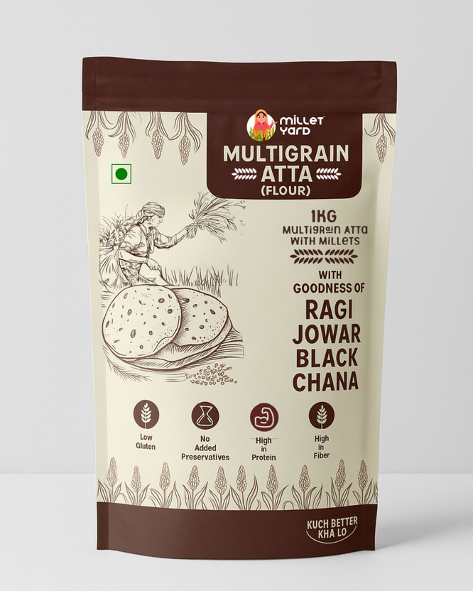 MILLET YARD Multigrain Flour(5 kg, Pack of 5)