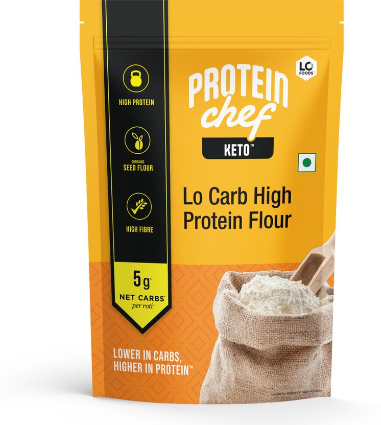 Lo! Foods High Protein Flour | 8 Gms Protein Per Roti | Low Carb Keto Friendly Atta(1 kg)
