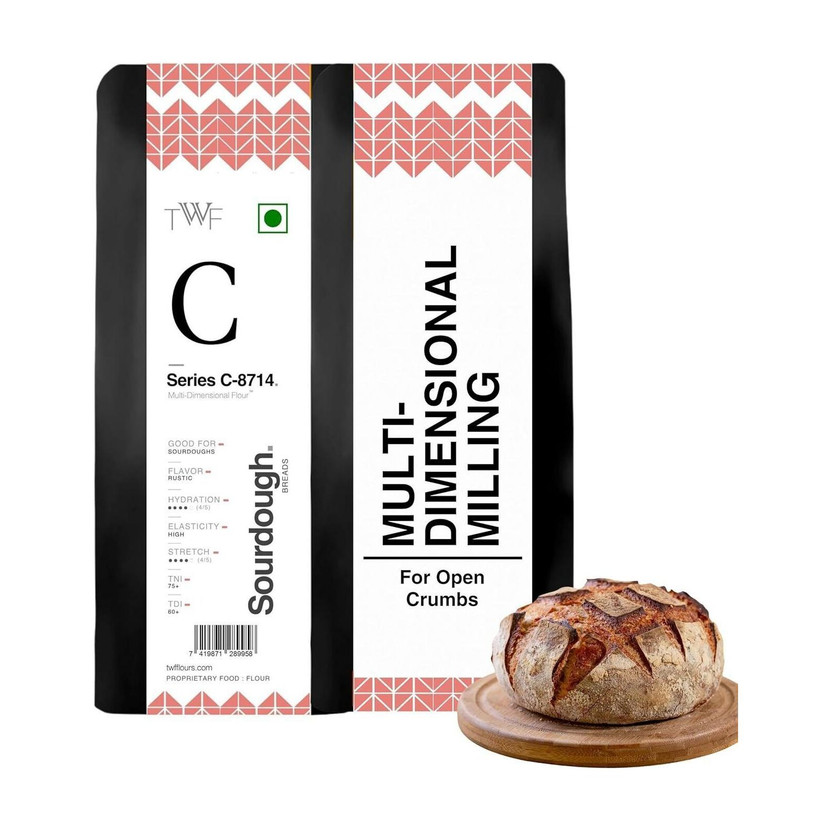TWF Series C-8714 Flour For Baking Artisanal Bread & Sourdough | No Added chemicals(500 g)