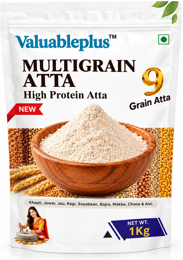 valuableplus Multigrain Atta High Protein 9 Grain Atta(1 kg)