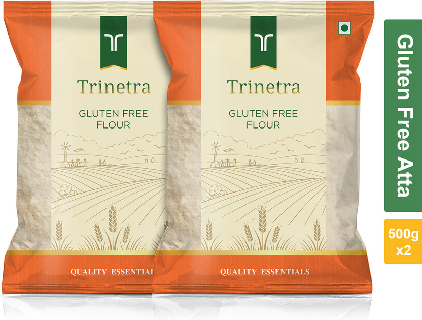 Trinetra Best Quality Gluten Free Atta (Gluten Free Flour)-500gm (Pack Of 2)(1 kg, Pack of 2)