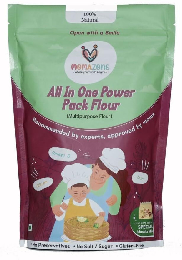 Momazone Superfood Cheela Mix with 13 Dals, Makhana, Dry Fruits & Seeds(300 g)