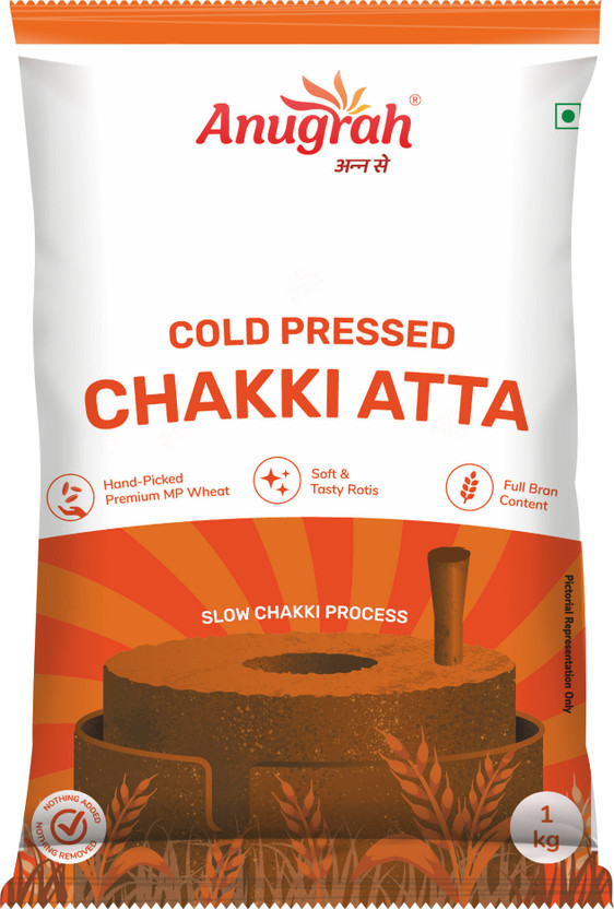 Anugrah Cold-Pressed Whole Wheat Flour(1 kg)