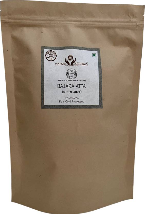Vikeshi Naturals BAJRA ATTA, PEARL MILLET FLOUR 100 REAL COLD