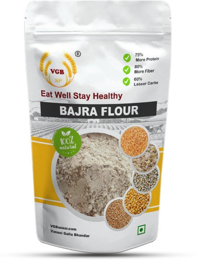 VGBNP 100% Natural & Original Pearl Millet Flour (Bajri Ka Aata) Pure ...