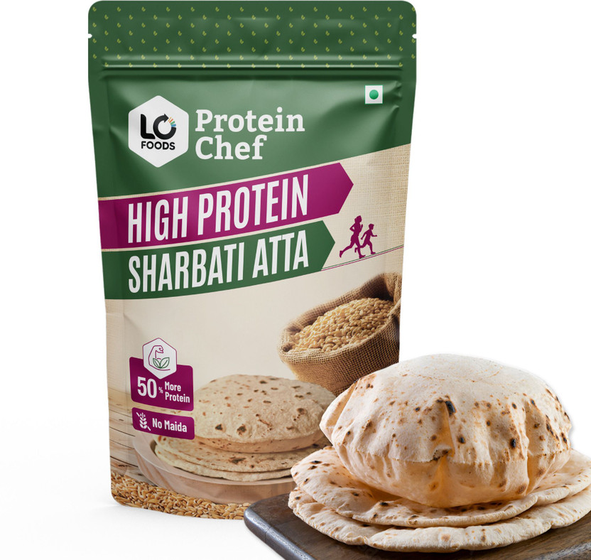 Protein Chef Sharbati Atta with High Protein, No Maida(5 kg)