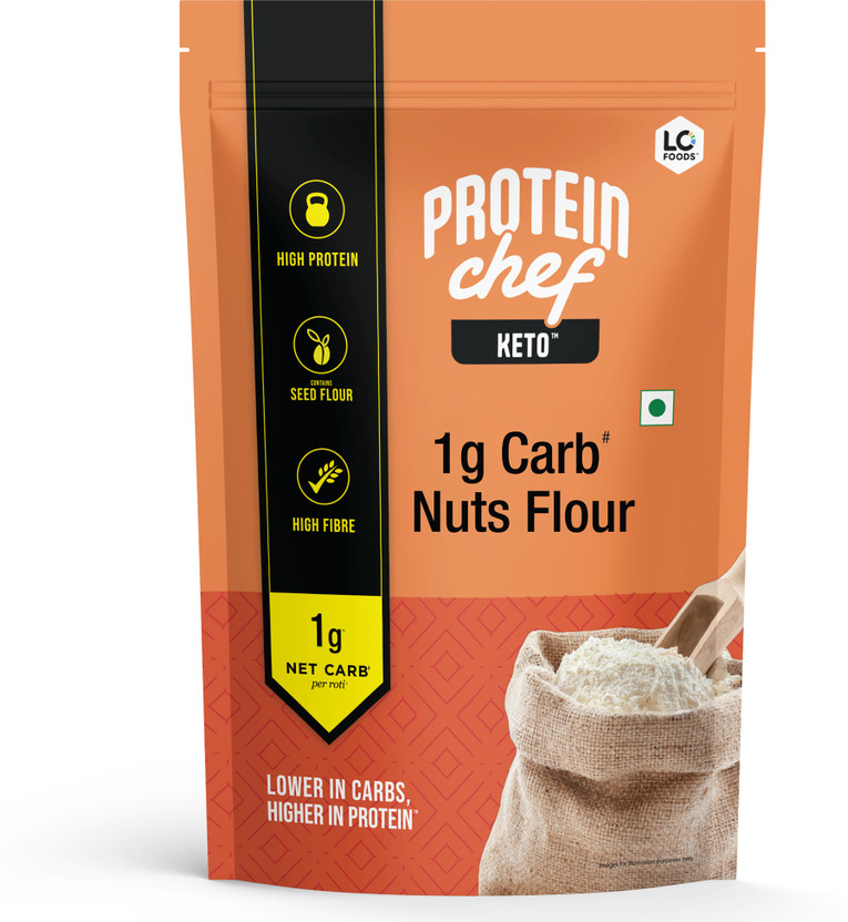 Lo! 1g Carb Nuts Flour, High Protein, High Fibre, No Maida(1 kg)