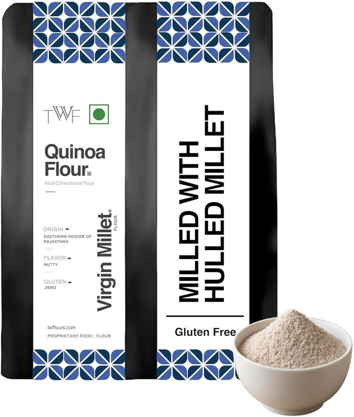 TWF Virgin Quinoa Flour | High Protein | Ideal for Rotis & Baking|Weight Management(500 g)