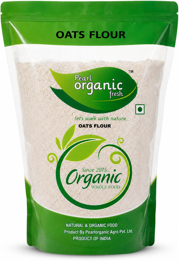 Pearl Organic Fresh Oats Flour 100% Natural High Protein, Iron & Fibre-Rich Atta Healthy Diet Food(0.5 kg)