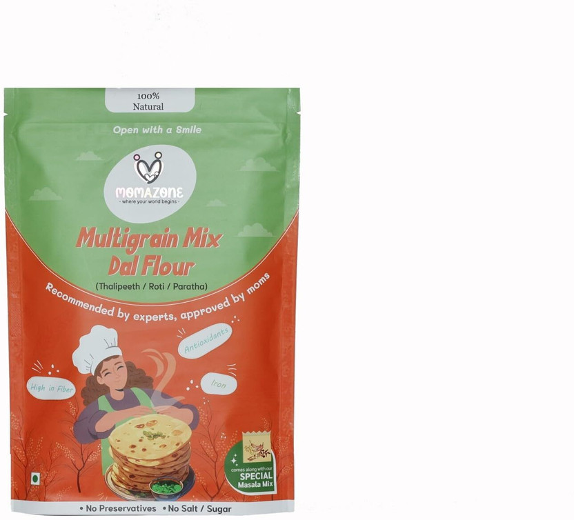 Momazone Multigrain Mix Dal Flour with Vegetables and Rice Flour(500 g)