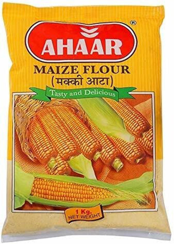 Ahaar Corn Flour / Makki Atta, 1 Kg Each(1 kg)