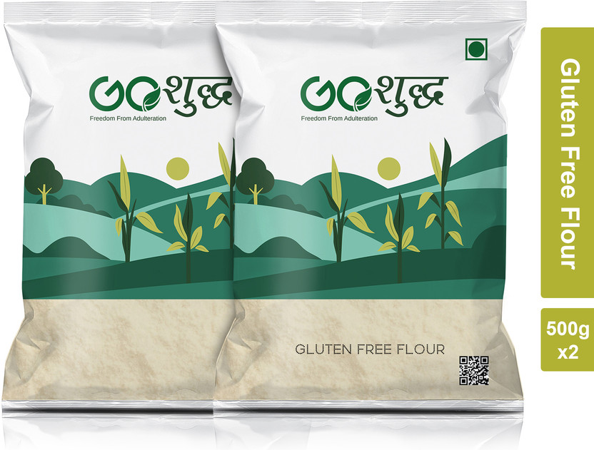 Goshudh Premium Quality Gluten Free Atta (Gluten Free Flour)-500gm(1 kg, Pack of 2)