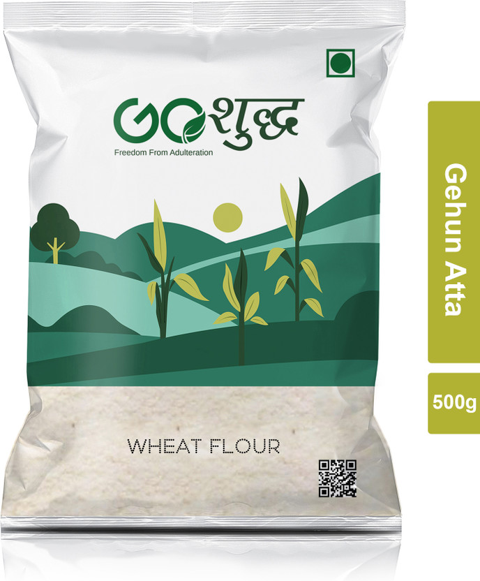 Goshudh Premium Quality Gehun Atta (Wheat Flour)-500gm(0.5 kg)