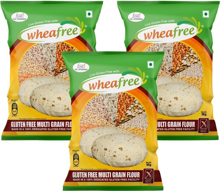 wheafree Gluten Free Flour (1Kg*Pack of 3)(3 kg, Pack of 3)