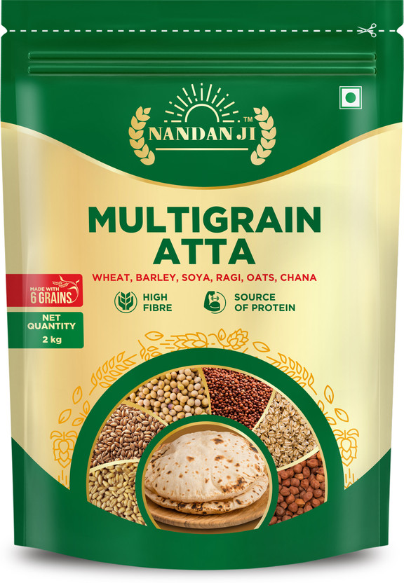Nandan Ji High Fibre Multigrain Atta(2 kg)