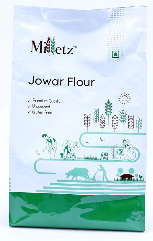 Milletz Jowar Millet Atta | Jowar Flour |Unpolished Jowar Millet Atta | Sorghum Flour(1 kg)