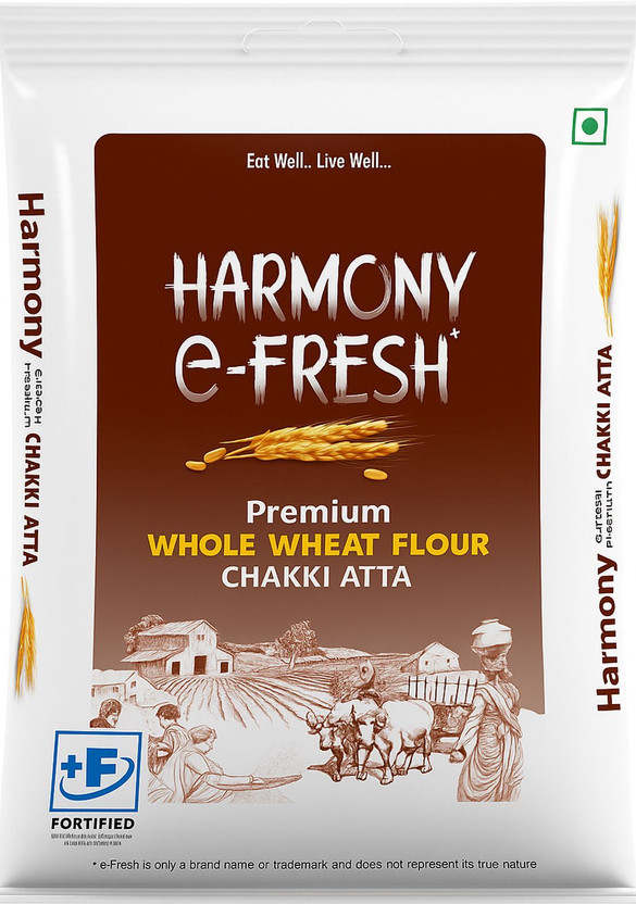Harmony E-fresh Premium Whole Wheat Chakki Atta(1 kg)