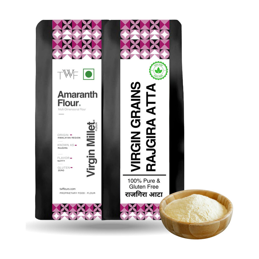 TWF TWF Virgin Amaranth Flour| Stone Ground Rajgira Atta| Gluten-Free| Ideal for Fasting(500 g) - Flipkart Deal
