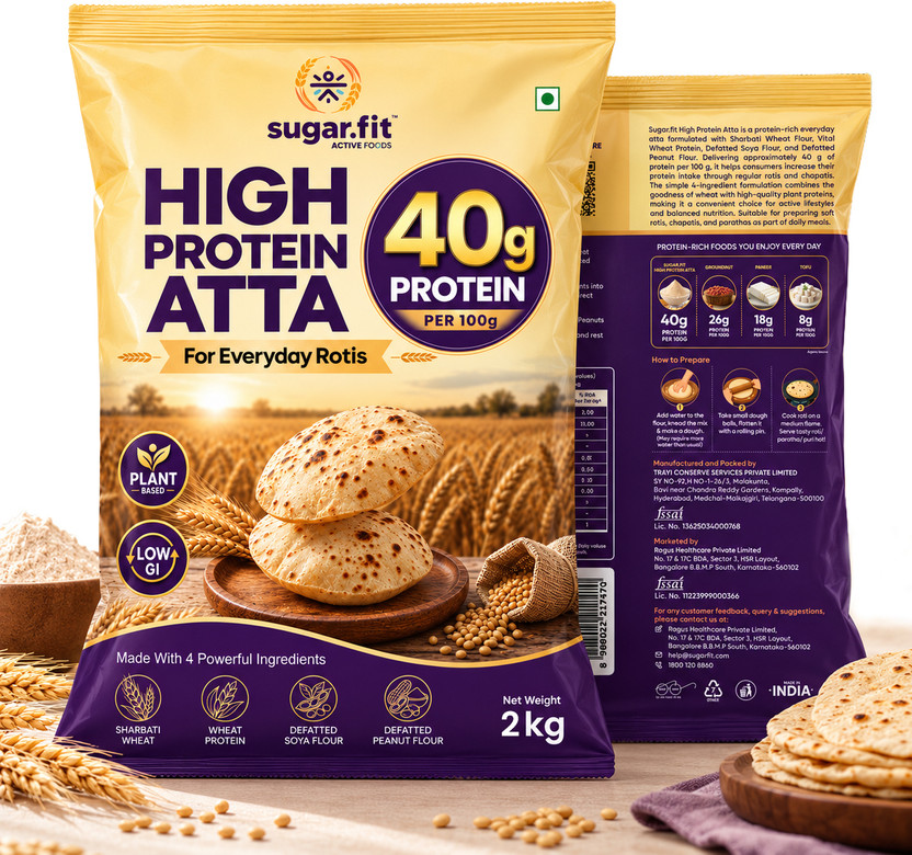 Sugar.fit High Protein Atta 2kg(2 kg)