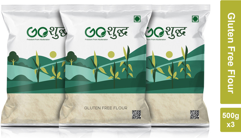 Goshudh Premium Quality Gluten Free Atta (Gluten Free Flour)-500gm(1.5 kg, Pack of 3)