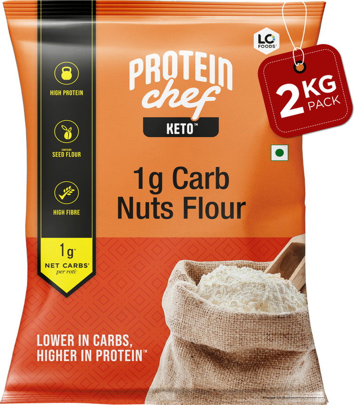 Flipkart Lo! Keto Flour (1g Net Carb Per Roti ) Extremely Low Carb Flour(2 kg, Pack of 2) - Flipkart Deal