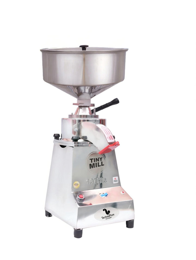 TechnoPure Automatic Domestic Flour Mill Machine for Home 1.25HP Motor Gharghanti Smart Atta Chakki with 100% Copper Wire (Tiny Mill 125) Flourmill