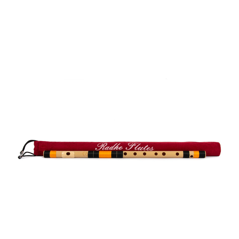 Radhe Flutes C Sharp Right Hand With Velvet Cover PVC Flute(48 cm)