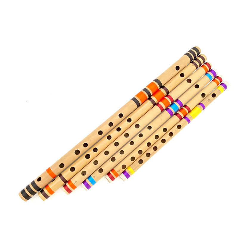 MAGA MART SIX PCS SET G SHARP C SHARP G SCALE A SCALE C SCALE B SCALE Bamboo Flute Bamboo Flute(48 cm)