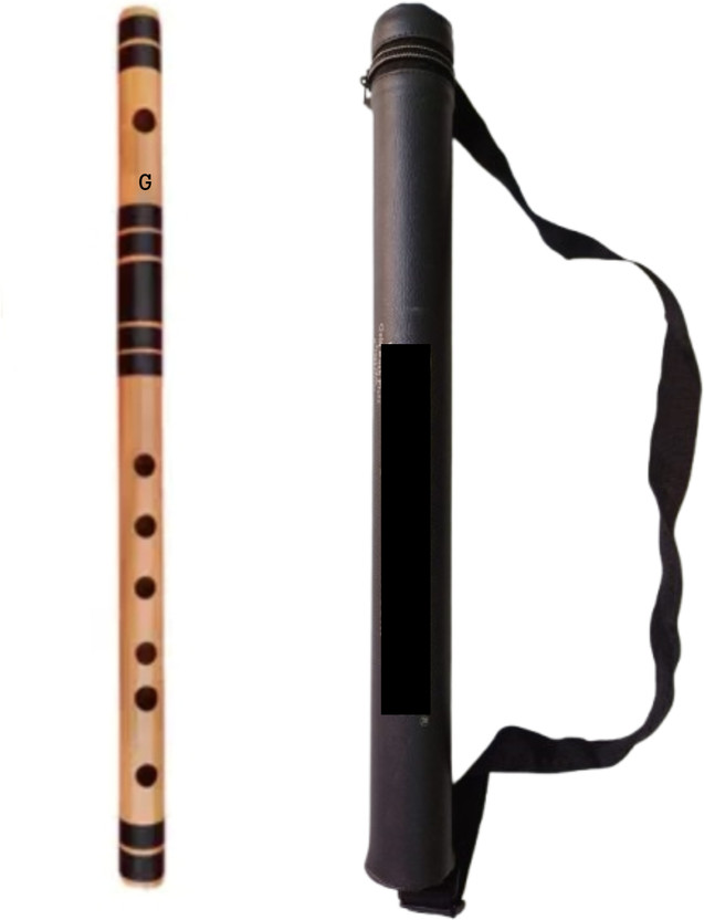 Sample G SCALE MIDDLE FLUTE 17 INCH SIZE 6 HOLES BANSURI FOR BEGINNERS Bamboo Flute(45 cm)