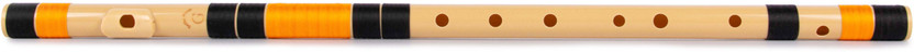 Radhe Flutes Radhe Flutes PVC Fiber G Natural Bansuri Base Octave Right Handed PVC Flute(63 cm)