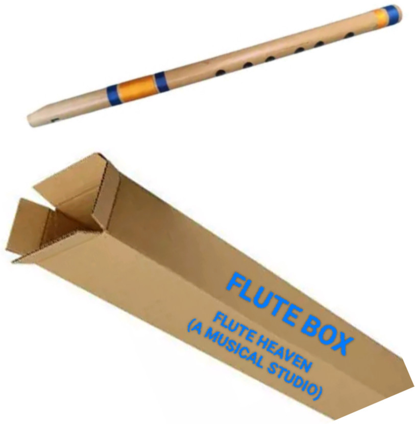 HEAVEN Flute 14 inch B Tune Straight Bansuri well tune for Beginners and kids Bamboo Flute(37 cm)