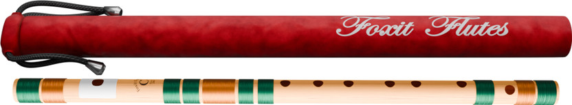 Foxit Musical C Natural 7 Hole Right Hand Bansuri Size 19 inches Fiber Flute(5 cm)
