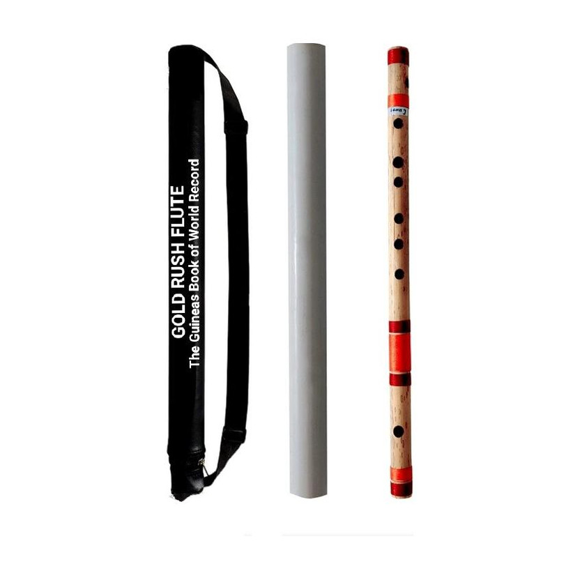 Gold Gold Rush C Sharp Middle Professional Scale Right Hand Flute (Bansuri) 18.5 inch Bamboo Flute(45.99 cm) - Flipkart Deal
