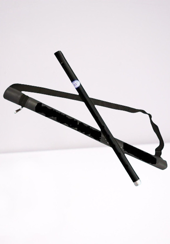 HEAVEN Flute B Scale PVC Black Color Straight Bansuri 14 inch For Beginners & Learners PVC Flute(37 cm)