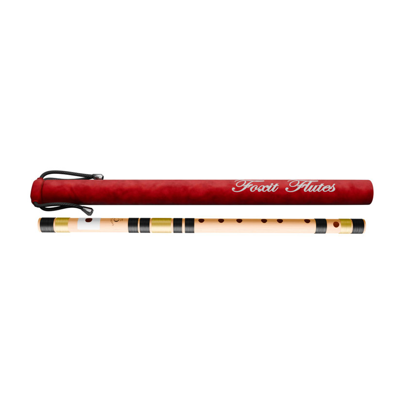 Foxit Musical C Natural 7 Hole Right Hand Bansuri Size 19 inches Fiber Flute(5 cm)