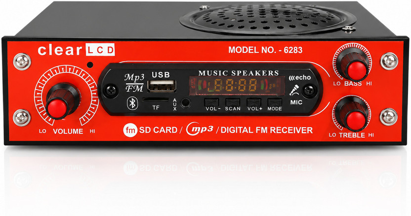 ain Portable fm radio bluetooth speaker,fm radio box,mp3 usb fm USB-SD-AUX-INPUT 80 W AV Power Amplifier(Multicolor)