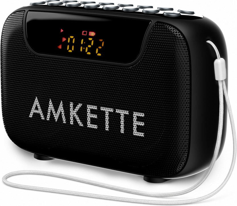 AMKETTE AMKETTE Pocket Blast Bluetooth Speaker with FM and Voice Recording, USB/SD Card and AUX FM Radio(Black) - Flipkart Deal
