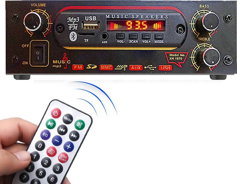 Fangtooth CR-1970 Portable AC/DC Fm Bluetooth Music Player with Remote ...