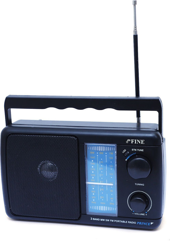 FINE 5 Band Portable Radio FM Radio(Black)