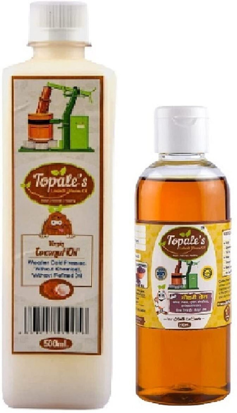 topales topales Wood Pressed Coconut Edible tr+Mustard s|Kolhu/Kacchi Ghani|Natural Combo(500 ml, 200 ml) - Flipkart Deal