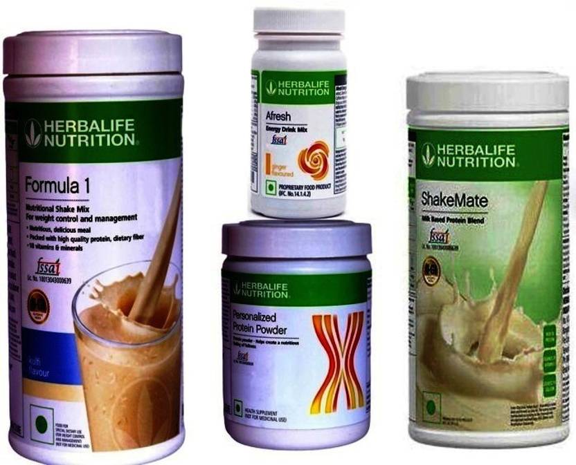 HERBALIFE Kulfi protein 400gm shakemate afresh Combo Price in India
