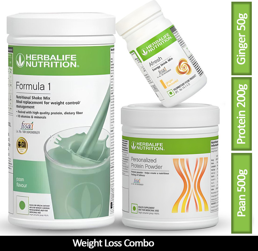 Herbalife Nutrition Weight Loss Combo F1 Paan 500g, Protein 200g,Ginger 50g Combo(F1 Paan 500g, Protein 200g, Ginger 50g)