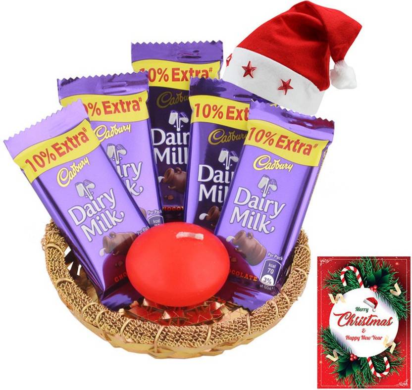 SurpriseForU Cadbury Dairy Milk Chocolate Christmas Greeting Card